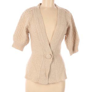 Beautiful Cream Knit Snap Close Cardigan